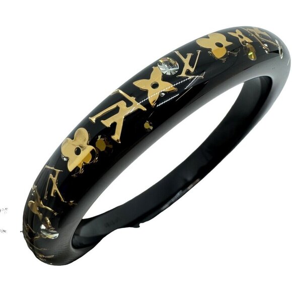 Authentic LOUIS VUITTON Bracelet Inclusion M65300 Black Resin #36635390 - Picture 3 of 10